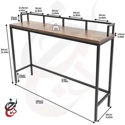 کنسول چوب و فلز طرح کابان مدل Co-1001 - سنجد چوب