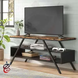 میز تلویزیون چوب و فلز طرح مرداس مدل Ts-1005 - سنجد چوب