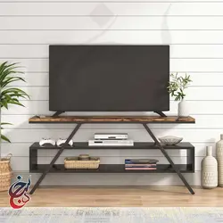 میز تلویزیون چوب و فلز طرح مرداس مدل Ts-1005 - سنجد چوب