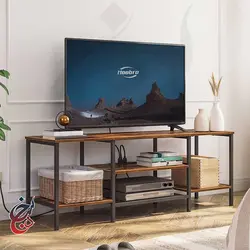 میز تلویزیون چوب و فلز طرح مهرا مدل Ts-1006 - سنجد چوب