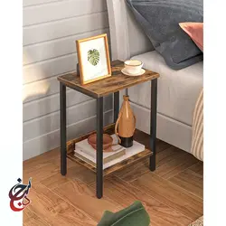 میز کنار مبلی چوب و فلز طرح سولان مدل ST-1004 - سنجد چوب