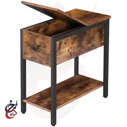 میز کنار مبلی چوب و فلز طرح ساویز مدل ST-1003 - سنجد چوب
