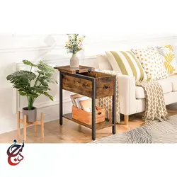 میز کنار مبلی چوب و فلز طرح ساویز مدل ST-1003 - سنجد چوب