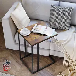 میز کنار مبلی چوب و فلز طرح سارنگ مدل ST-1002 - سنجد چوب