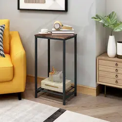 میز کنار مبلی چوب و فلز طرح سارک مدل ST-1001 - سنجد چوب