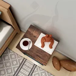 میز کنار مبلی چوب و فلز طرح سارک مدل ST-1001 - سنجد چوب