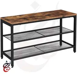 جاکفشی چوب و فلز طرح گیرا مدل shb-1015 - سنجد چوب