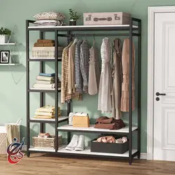 جالباسی چوب و فلز طرح رستان مدل Cr-1019 - سنجد چوب