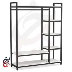 جالباسی چوب و فلز طرح رستان مدل Cr-1019 - سنجد چوب