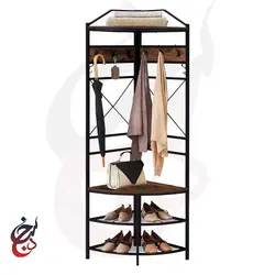 جالباسی چوب و فلز طرح راویار مدل Cr-1018 - سنجد چوب