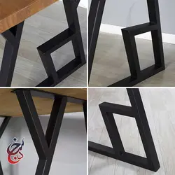 پایه میز فلزی طرح بهیان مدل le-1016 - سنجد چوب