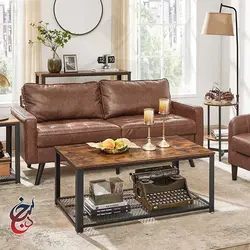 میز جلو مبلی چوب و فلز طرح فرناد مدل Ct-1003 - سنجد چوب