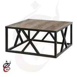 میز جلو مبلی چوب و فلز طرح فرنام مدل Ct-1001 - سنجد چوب