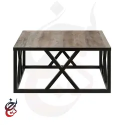 میز جلو مبلی چوب و فلز طرح فرنام مدل Ct-1001 - سنجد چوب