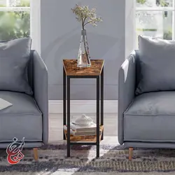 میز کنار مبلی چوب و فلز طرح سانیار مدل ST-1009 - سنجد چوب