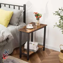 میز کنار مبلی چوب و فلز طرح سانیار مدل ST-1009 - سنجد چوب