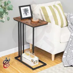 میز کنار مبلی چوب و فلز طرح ساینا مدل ST-1008 - سنجد چوب