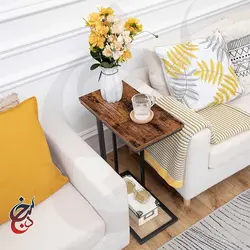 میز کنار مبلی چوب و فلز طرح ساینا مدل ST-1008 - سنجد چوب