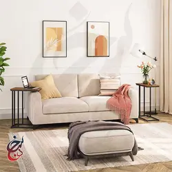میز کنار مبلی چوب و فلز طرح ساینا مدل ST-1008 - سنجد چوب