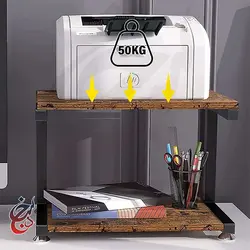 استند پرینتر چوب و فلز طرح تیربد مدل PS-1006 - سنجد چوب