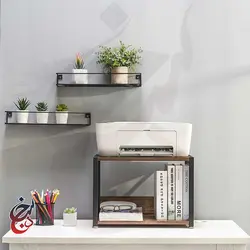 استند پرینتر چوب و فلز طرح تیرداد مدل PS-1005 - سنجد چوب
