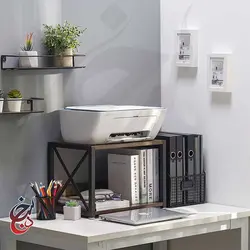 استند پرینتر چوب و فلز طرح تیرداد مدل PS-1005 - سنجد چوب