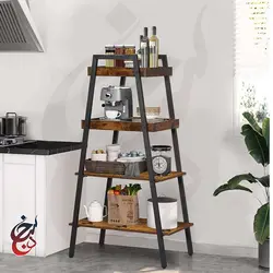 استند گلدان چوب و فلز طرح لیلیوم مدل fs-1002 - سنجد چوب