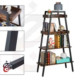 استند گلدان چوب و فلز طرح لیلیوم مدل fs-1002 - سنجد چوب