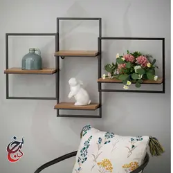 شلف دیواری طرح هژیر مدل wsh-1001 - سنجد چوب