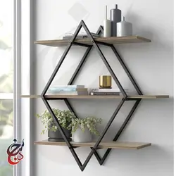 شلف دیواری طرح هربد مدل wsh-1002 - سنجد چوب