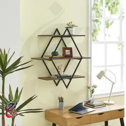 شلف دیواری طرح هربد مدل wsh-1002 - سنجد چوب