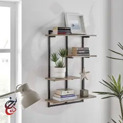شلف دیواری طرح هیرمند مدل wsh-1010 - سنجد چوب