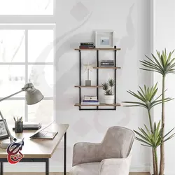 شلف دیواری طرح هیرمند مدل wsh-1010 - سنجد چوب