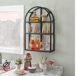 شلف دیواری طرح هورزاد مدل wsh-1009 - سنجد چوب