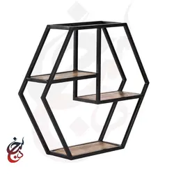 شلف دیواری طرح هلاله مدل wsh-1008 - سنجد چوب