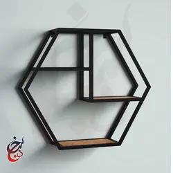 شلف دیواری طرح هلاله مدل wsh-1008 - سنجد چوب