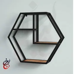 شلف دیواری طرح هلاله مدل wsh-1008 - سنجد چوب