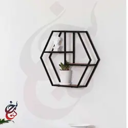 شلف دیواری طرح هلاله مدل wsh-1008 - سنجد چوب