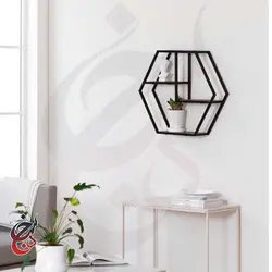 شلف دیواری طرح هلاله مدل wsh-1008 - سنجد چوب