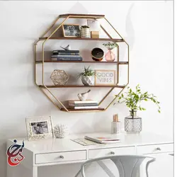 شلف دیواری طرح هور مدل wsh-1007 - سنجد چوب