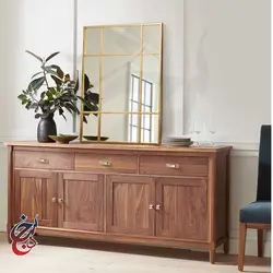 آینه دیواری طرح برلیان مدل mi-1006 - سنجد چوب
