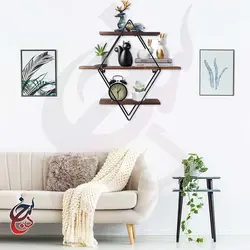 شلف دیواری طرح هوردخت مدل wsh-1017 - سنجد چوب