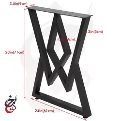 پایه میز فلزی طرح باراد مدل le-1022 - سنجد چوب