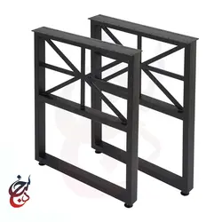 پایه میز فلزی طرح بارشین مدل le-1023 - سنجد چوب