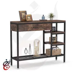 کنسول چوب و فلز طرح کیسان مدل Co-1017 - سنجد چوب