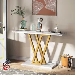کنسول چوب و فلز طرح کیاوش مدل Co-1018 - سنجد چوب