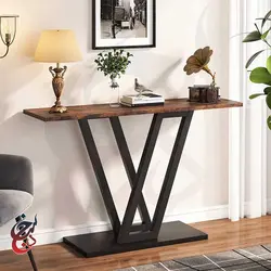 کنسول چوب و فلز طرح کیاوش مدل Co-1018 - سنجد چوب