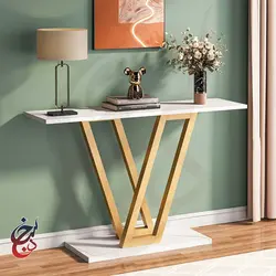 کنسول چوب و فلز طرح کیاوش مدل Co-1018 - سنجد چوب