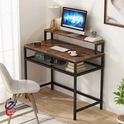 میز اداری پایه فلزی طرح آوان مدل de-1013 - سنجد چوب