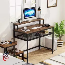 میز اداری پایه فلزی طرح آوان مدل de-1013 - سنجد چوب
